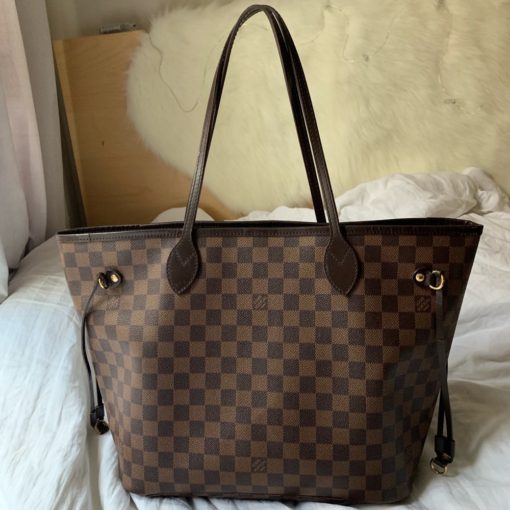Louis Vuitton Demier Ebene Canvas Neverfull MM Bag